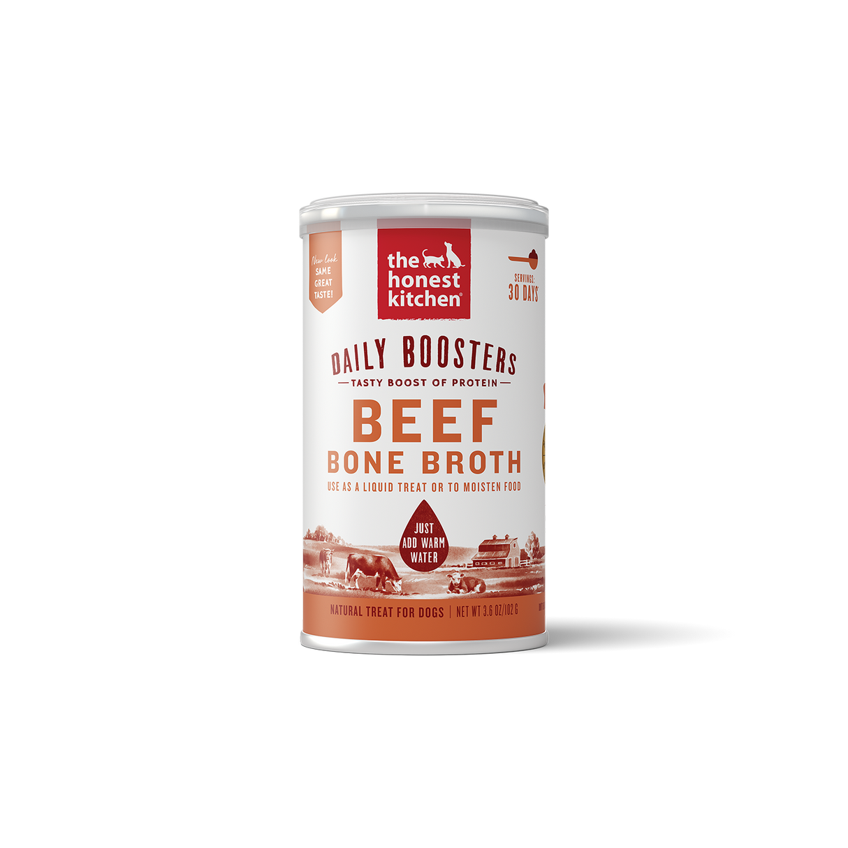 THE HONEST KITCHEN Dog & Cat - Instant Beef Bone Broth Powder With Turmeric 3.6 oz