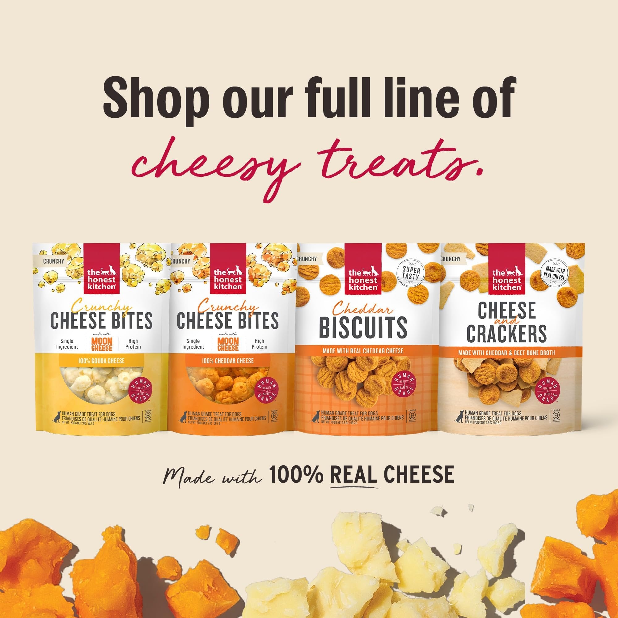 THE HONEST KITCHEN Dog - Cheddar Biscuits Treats