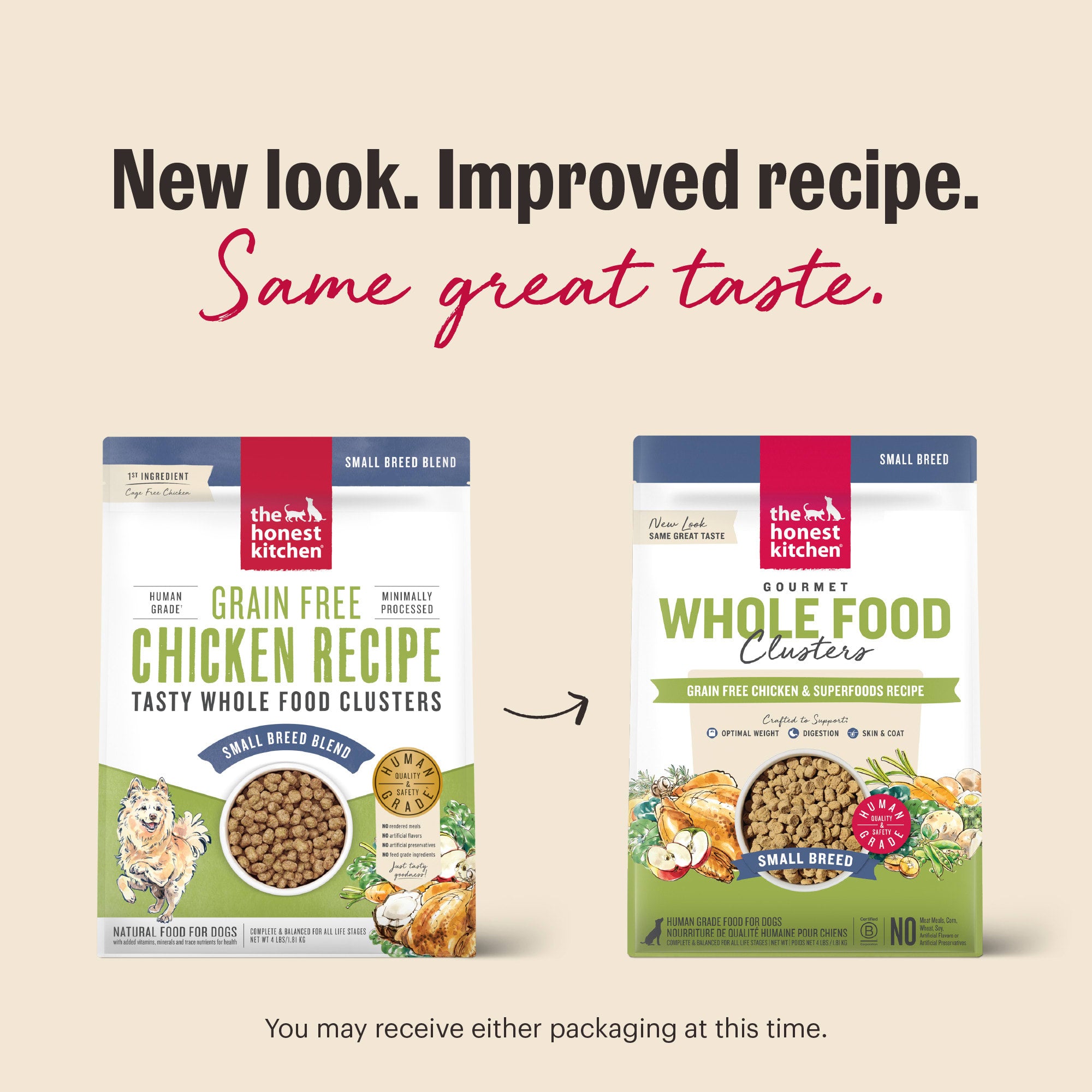 THE HONEST KITCHEN Dog - Grain Free Chicken Whole Food Clusters Kibble