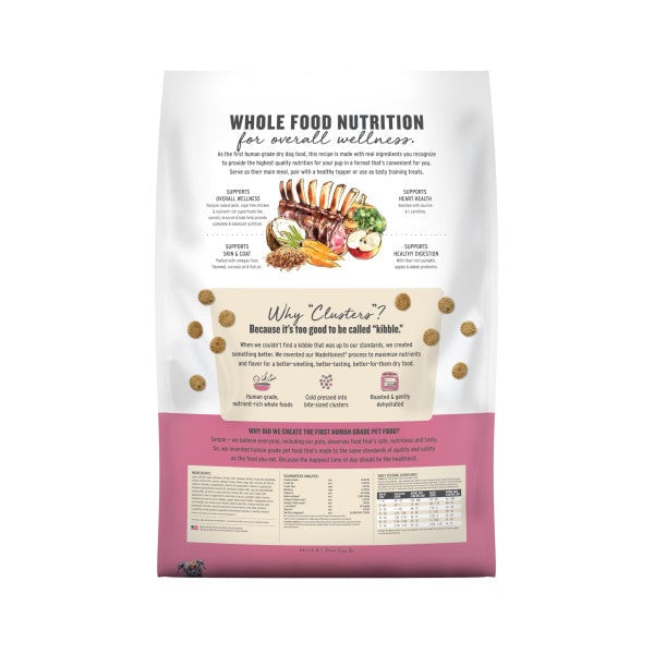 THE HONEST KITCHEN Dog - Grain Free Lamb Whole Food Clusters Kibble 4 lb