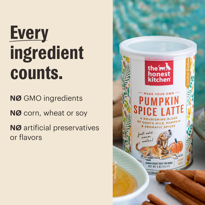 THE HONEST KITCHEN Dog - Pumpkin Spice Latte Toppers 4 oz