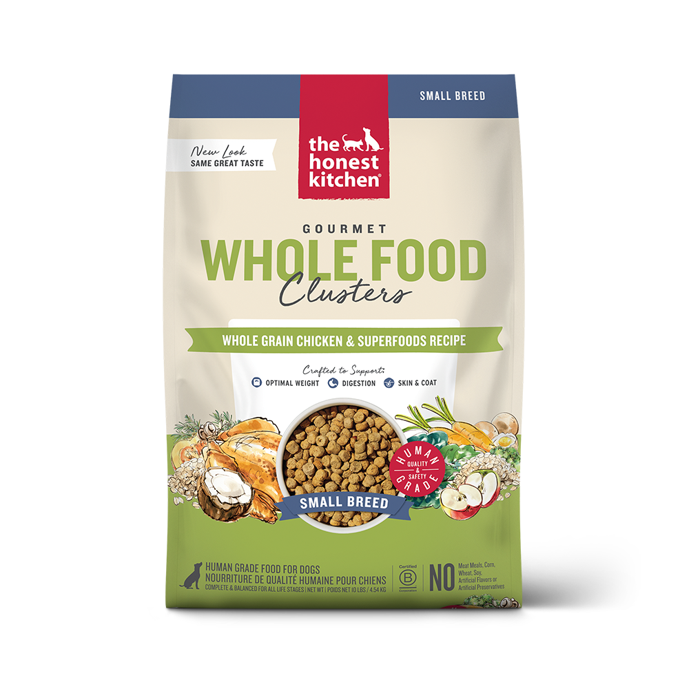 THE HONEST KITCHEN Dog - Whole Grain Chicken Whole Food Clusters Kibble for Small Breed 4 lb