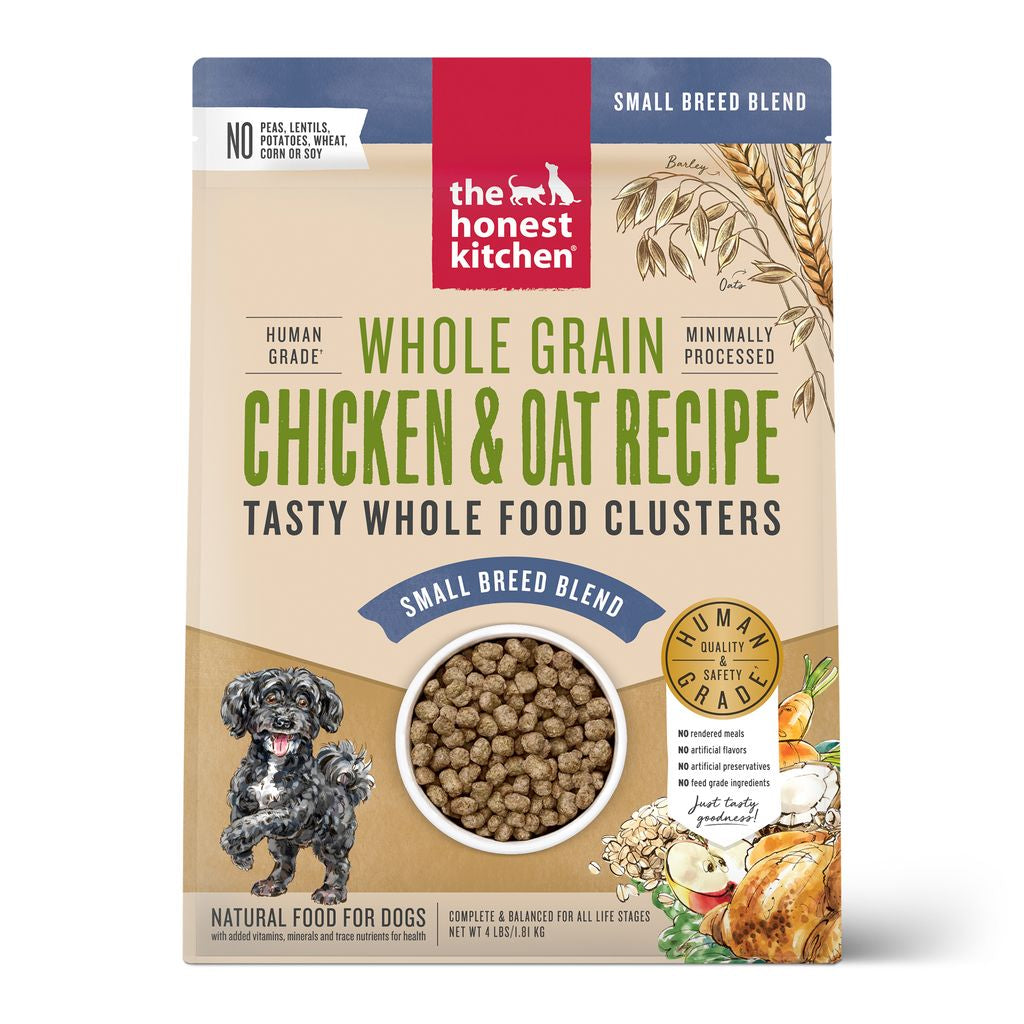 THE HONEST KITCHEN Dog - Whole Grain Chicken Whole Food Clusters Kibble for Small Breed 4 lb