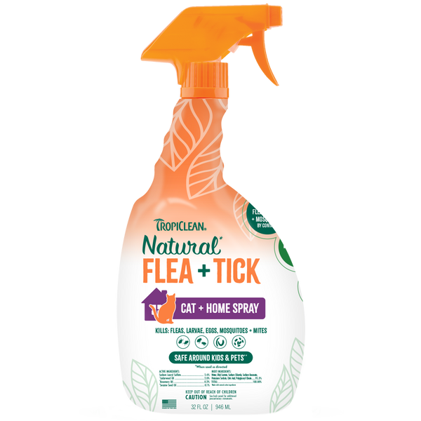 TROPICLEAN Cat - Natural Flea & Tick Home Spray 32 oz