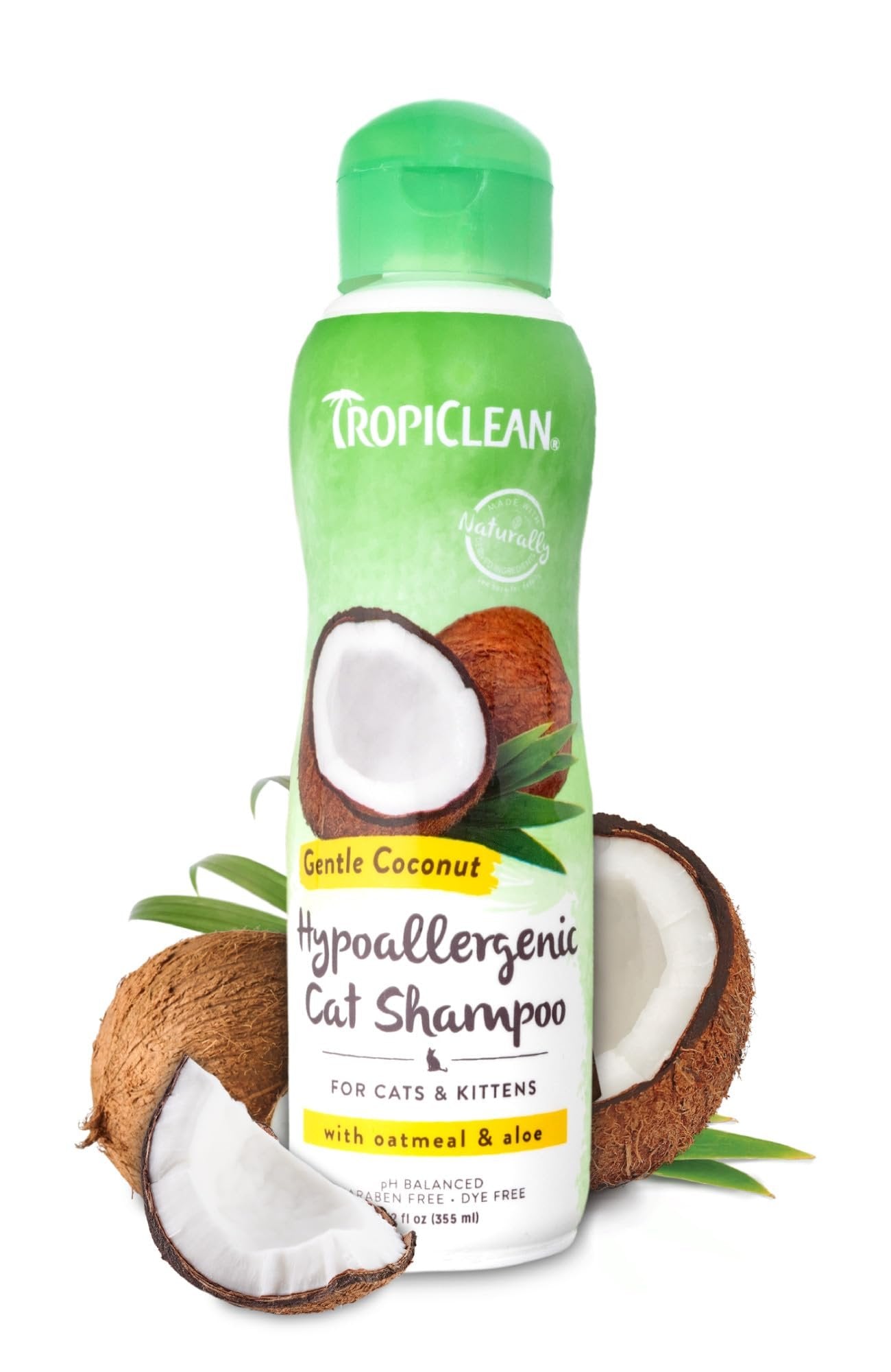 TROPICLEAN Cats & Kittens - Hypoallergenic Coconut Shampoo 12 oz