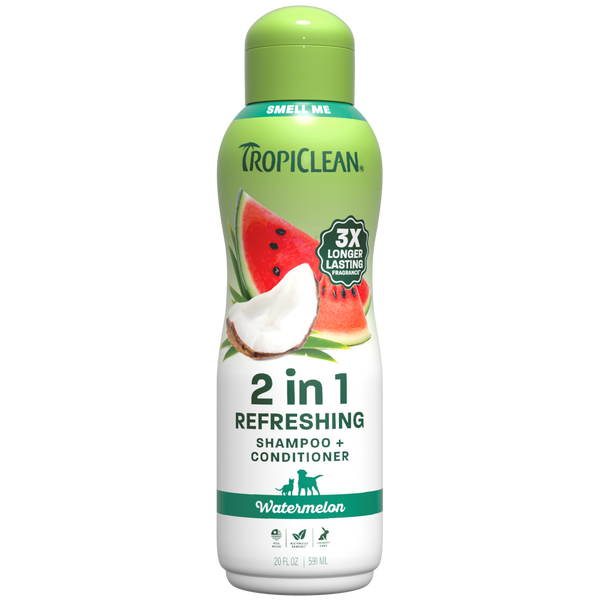 TROPICLEAN Dog & Cat - 2-in-1 Watermelon Shampoo & Conditioner 20 oz