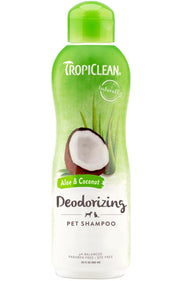 TROPICLEAN Dog & Cat - Aloe Coconut Deodorizing Pet Shampoo 20 oz