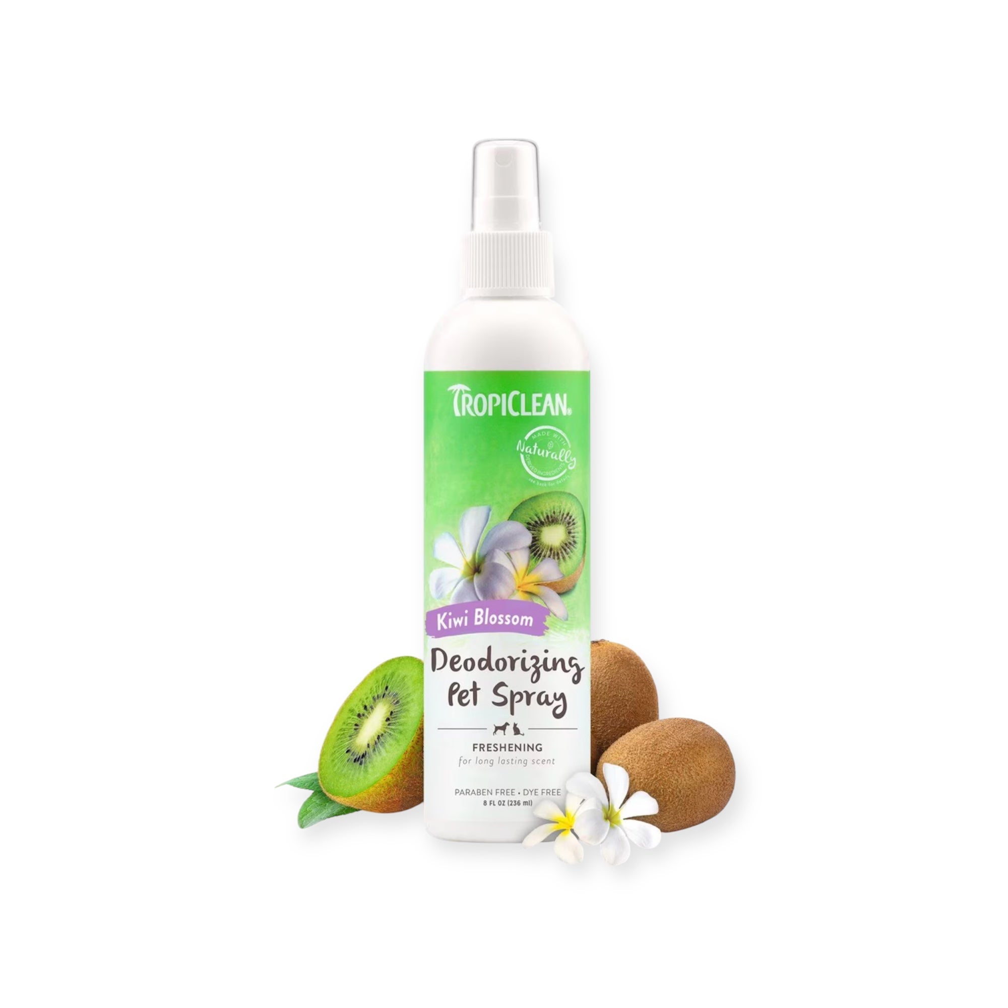 TROPICLEAN Dog & Cat - Kiwi Blossom Deodorizing Spray 8 oz