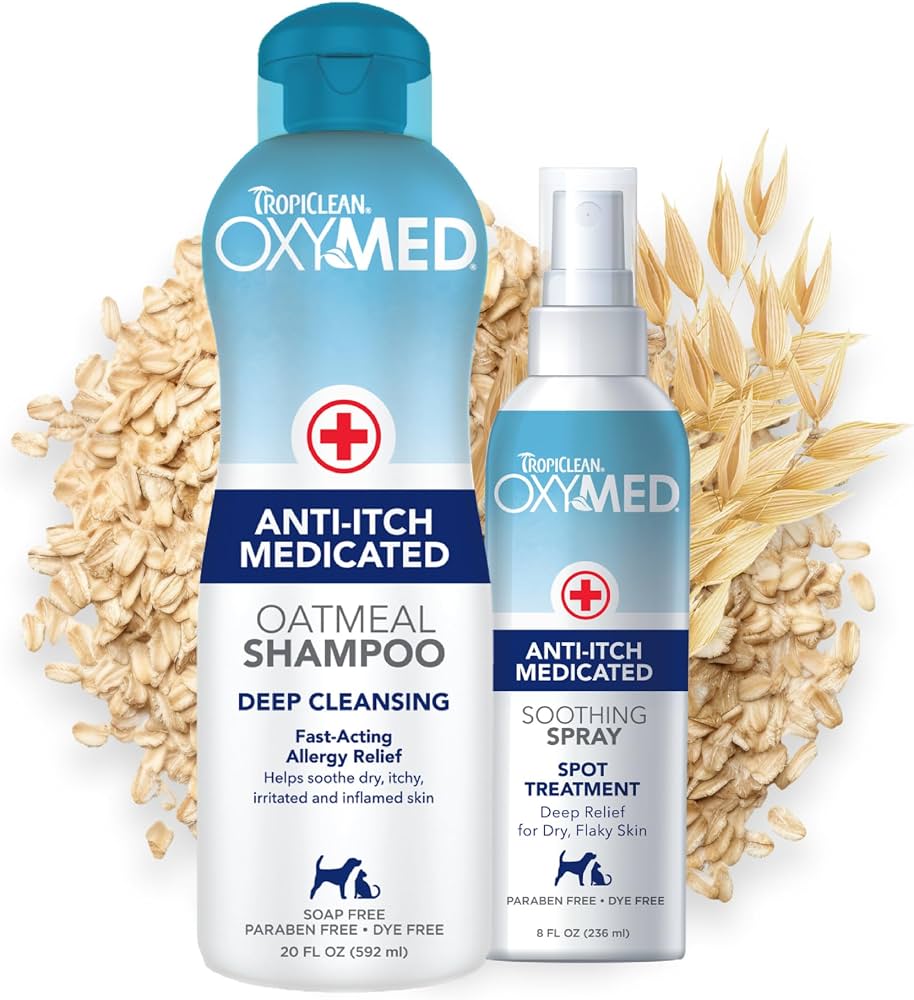 TROPICLEAN Dog & Cat - OxyMed Anti-itch Medicated Shampoo 20 oz