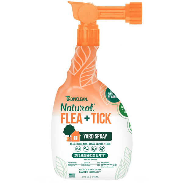 TROPICLEAN Dog - Natural Flea & Tick Yard Spray 32 oz