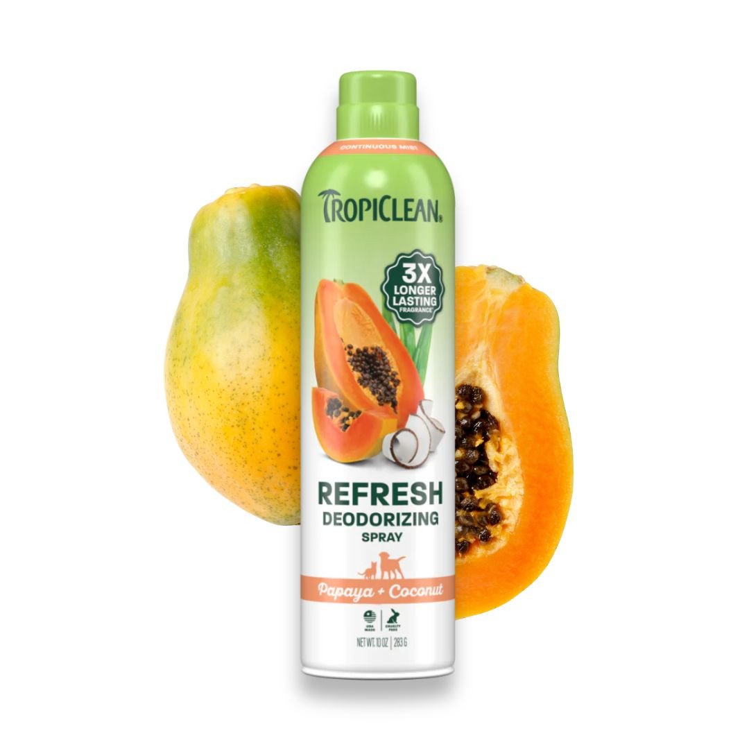 TROPICLEAN Dog - Papaya & Coconut Refresh Deodorizing Spray 10 oz