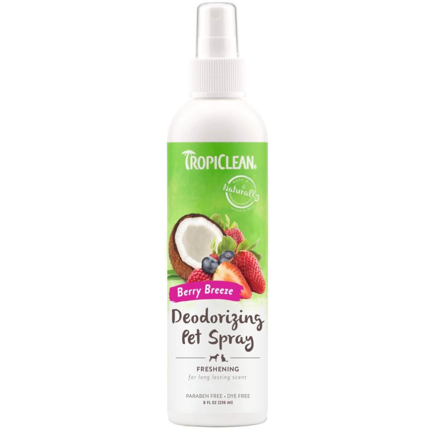 TROPICLEAN Dogs - Berry Breeze Freshening & Deodorizing Pet Spray 8 oz