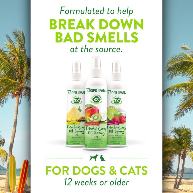 TROPICLEAN Dogs & Cats - EnduraScent Pineapple Deodorizing Spray 8 oz