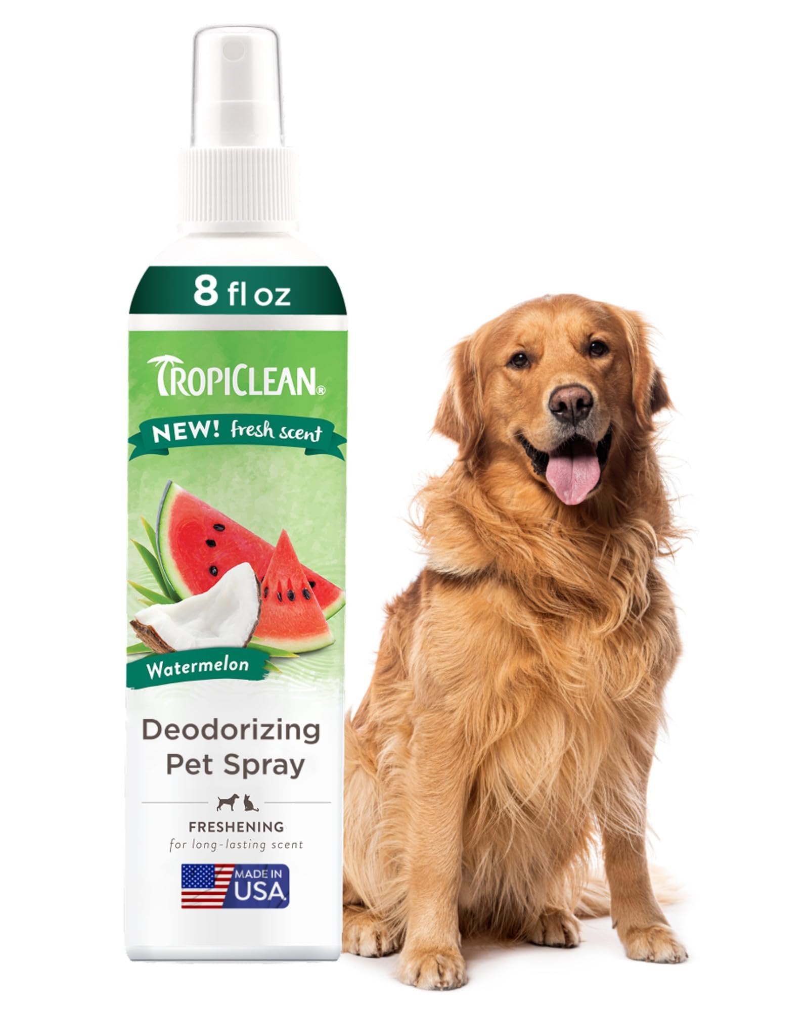 TROPICLEAN Dogs & Cats - Watermelon Deodorizing Spray 8 oz