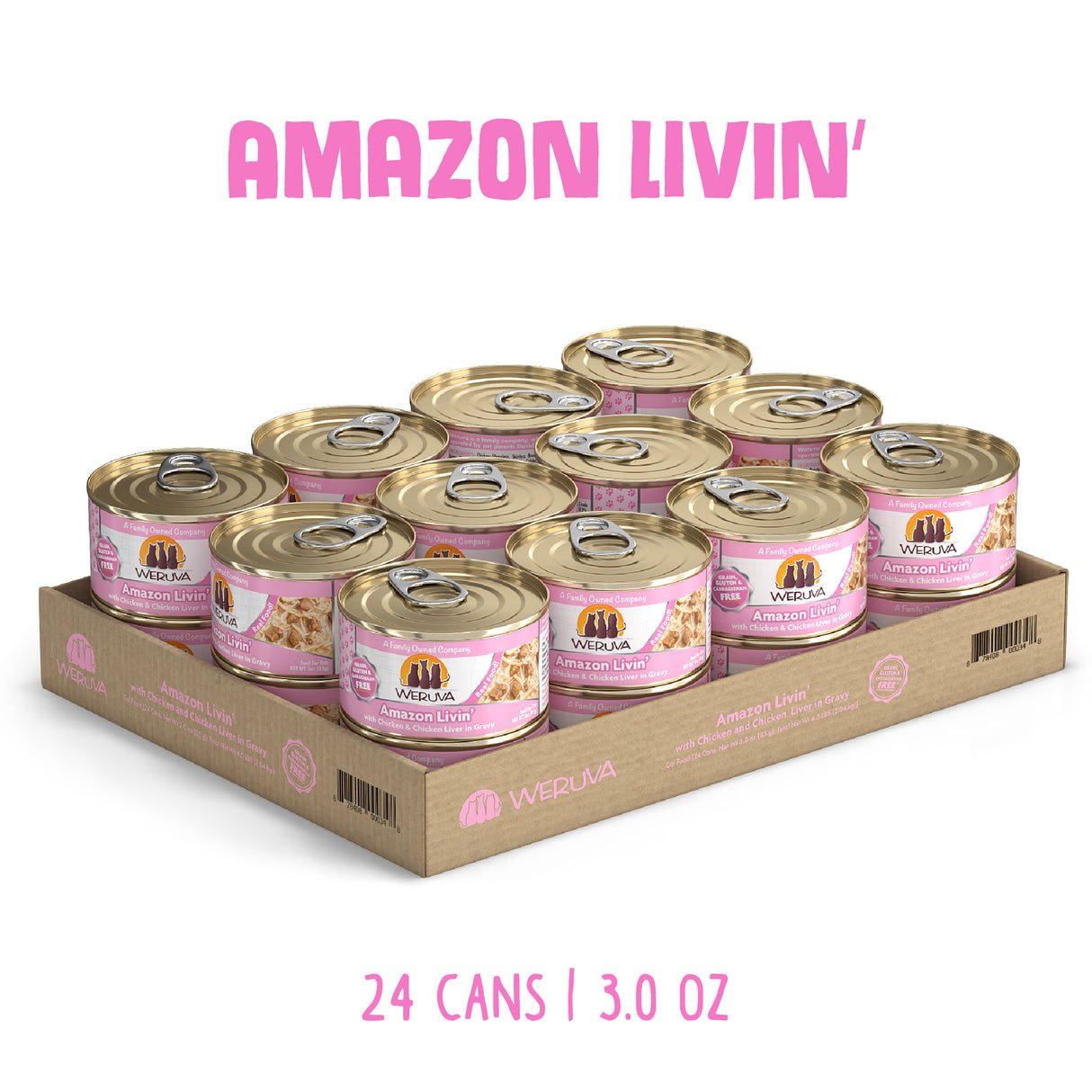 Weruva Amazon Livin with chicken and chicken liver in gravy 3oz - Single Cans