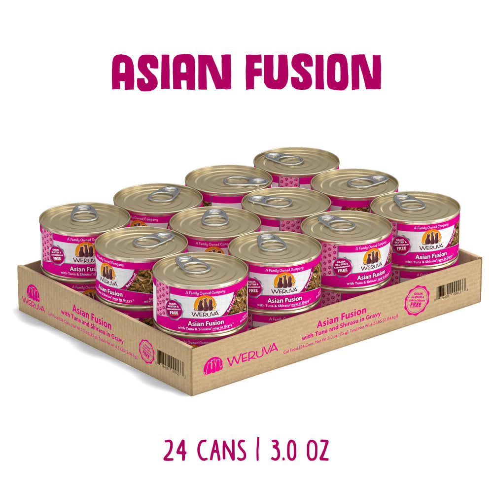 Weruva Asian Fusion with tuna and shirasu 3 oz