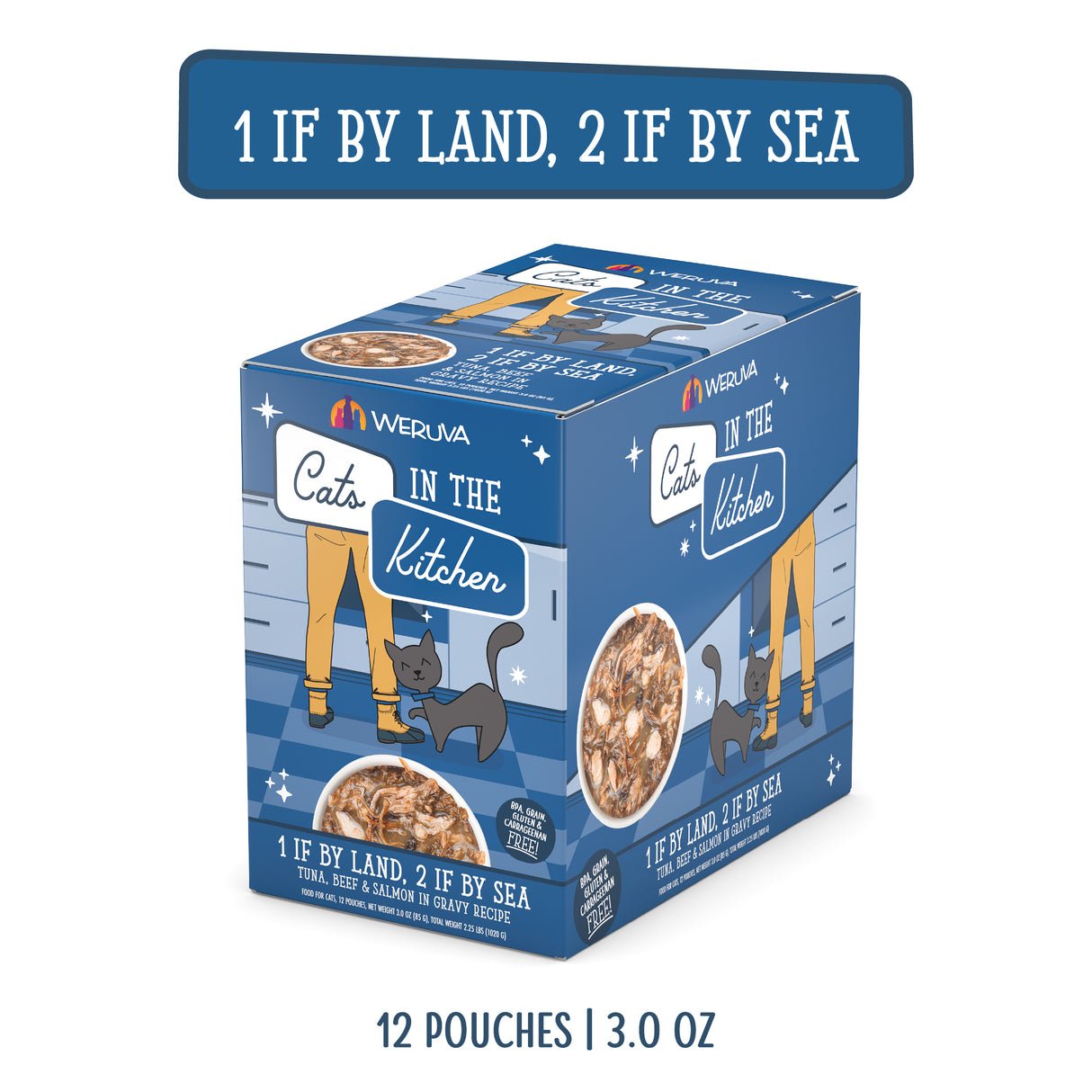 Weruva Cat Food Cats In The Kitchen 1 Land  2 Sea 3oz