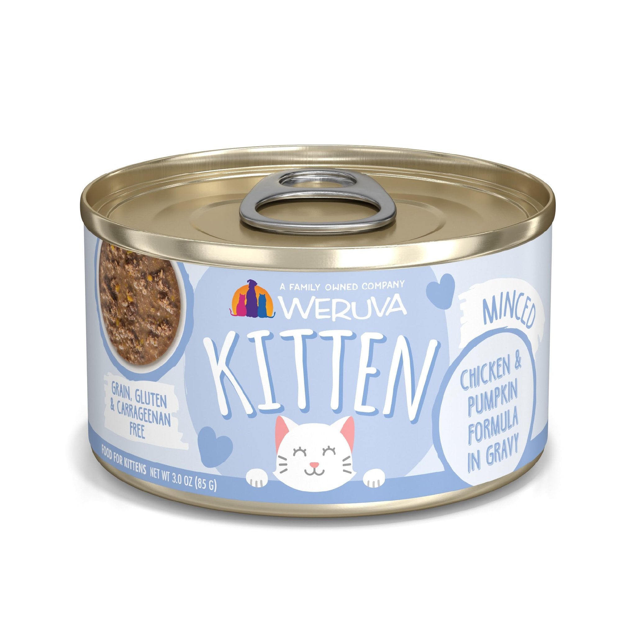 WERUVA CAT KITTEN CHICKEN & PUMPKIN FORMULA IN GRAVY 3OZ - EA