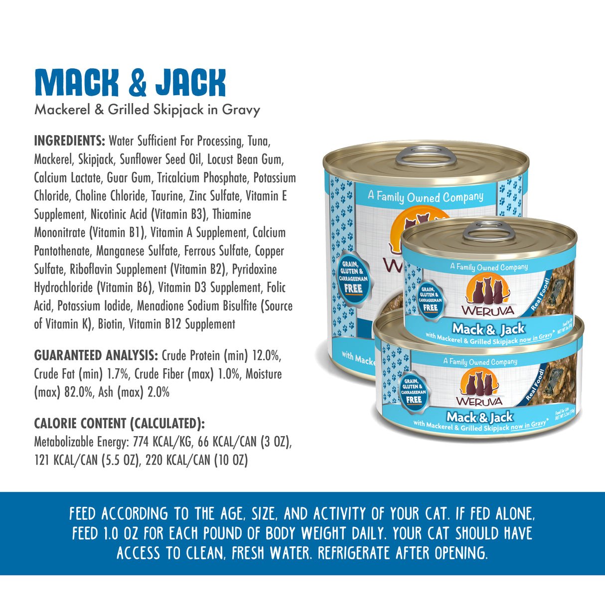 WERUVA CAT MACK & JACK 5.5OZ