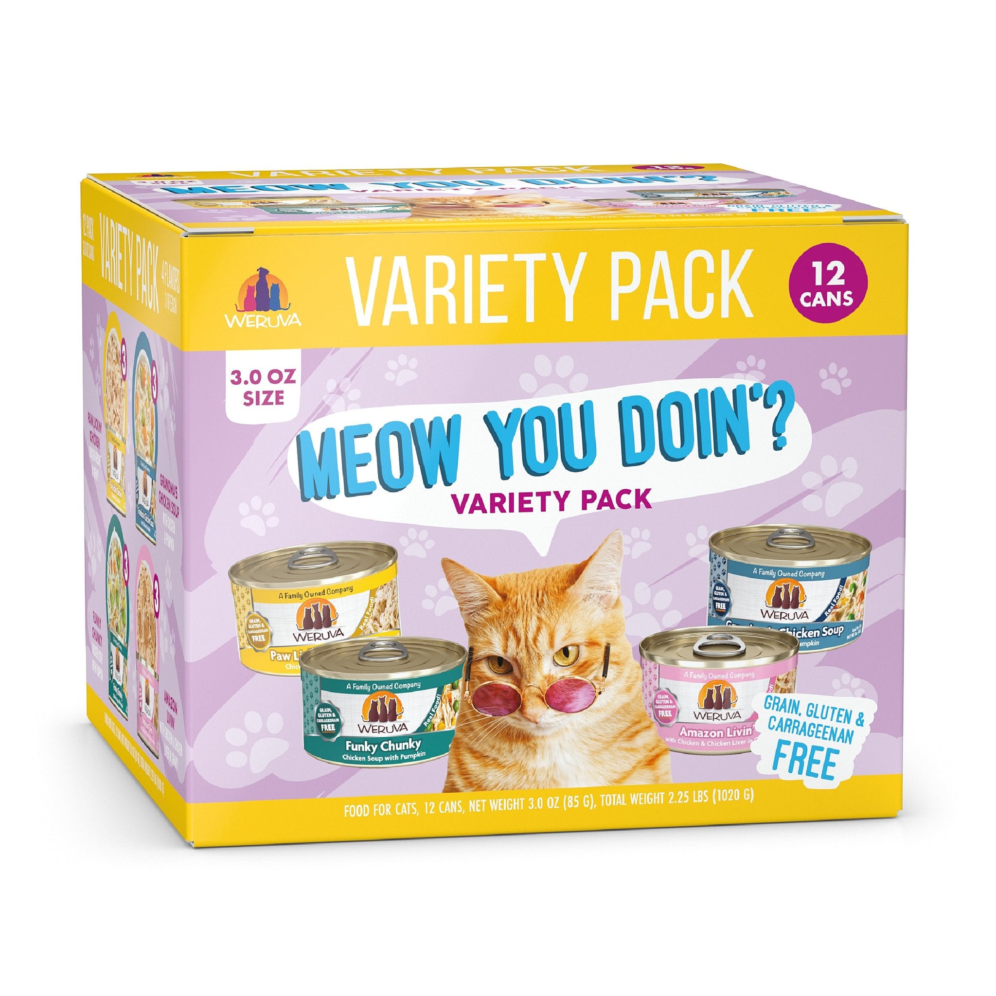 WERUVA CAT MEOW YA DOIN 3OZ VARIETY