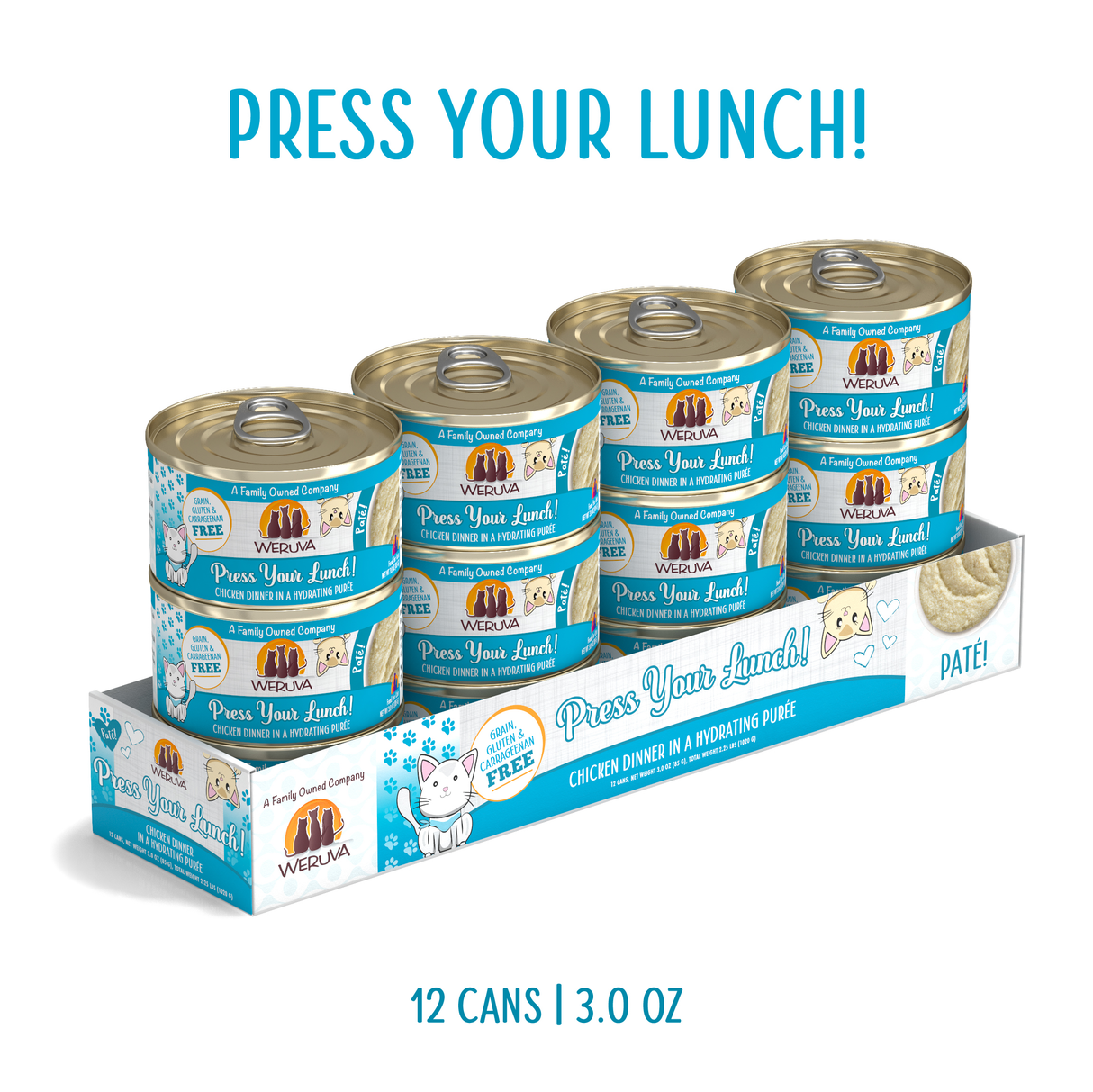 WERUVA CAT PATE PRESS YOUR LUNCH 5.5OZ 8 PACK