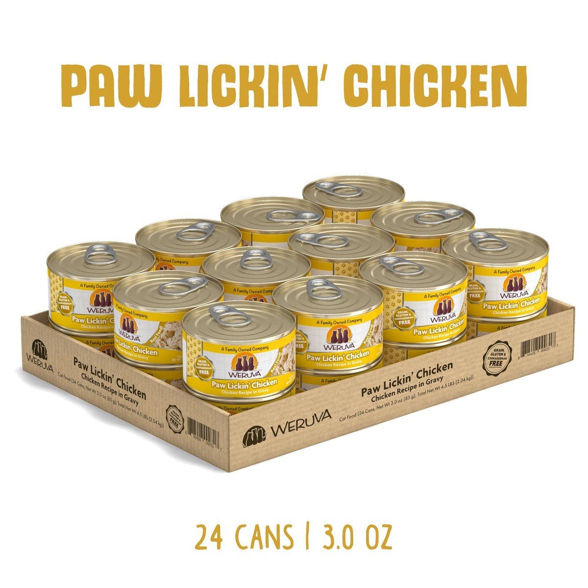 WERUVA CAT PAW LICKIN' CHICKEN 3OZ