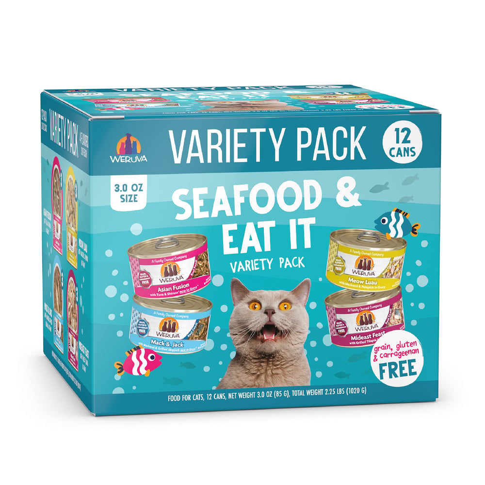 WERUVA CAT SEAFOOD EAT IT 3OZ VARIETY