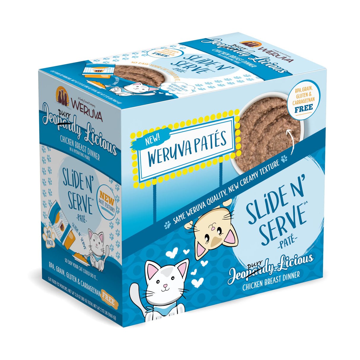WERUVA CAT SLIDE N' SERVE JEOPURRDY 2.8OZ POUCH