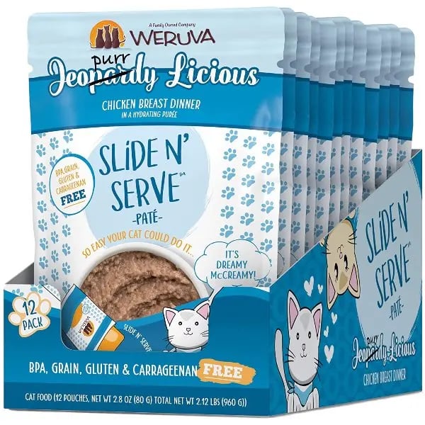 WERUVA CAT SLIDE N' SERVE JEOPURRDY 2.8OZ POUCH
