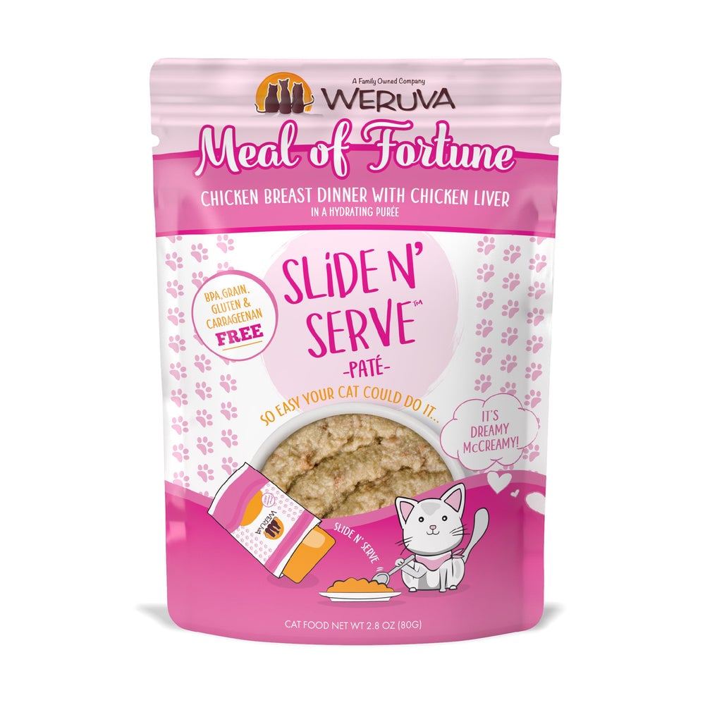 WERUVA CAT SLIDE N' SERVE MEAL OF FORTUNE 2.8OZ POUCH
