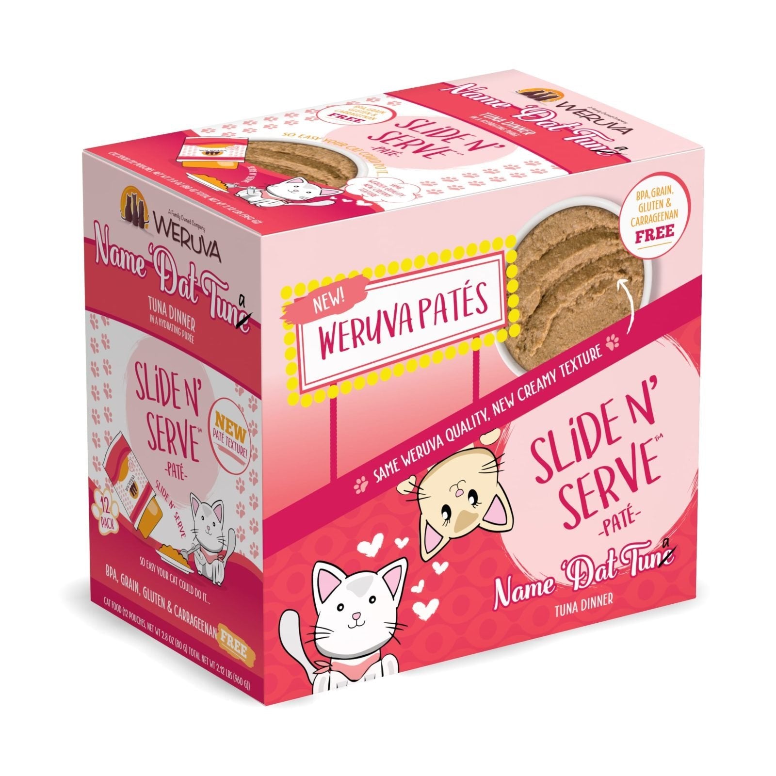WERUVA CAT SLIDE N' SERVE NAME 'DAT TUNA 2.8OZ POUCH