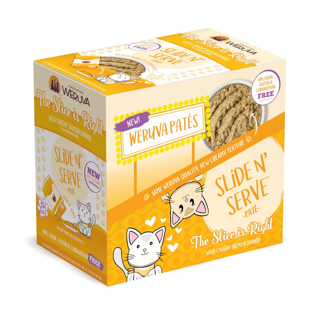 WERUVA CAT SLIDE & SERVE THE SLICE IS RIGHT 2.8OZ POUCH