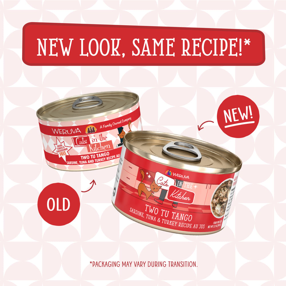 WERUVA Cats in The Kitchen - Two Tu Tango Sardine, Tuna & Turkey