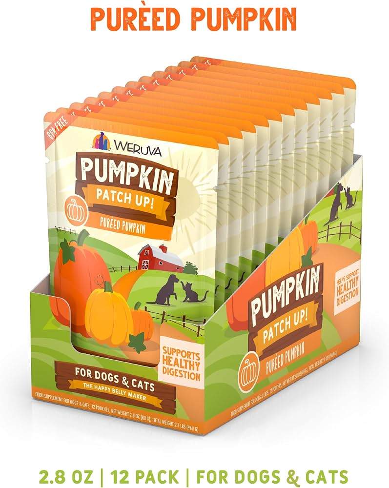 WERUVA DOG and Cat PUMPKIN PATCH 2.8OZ POUCH (Case of 12)