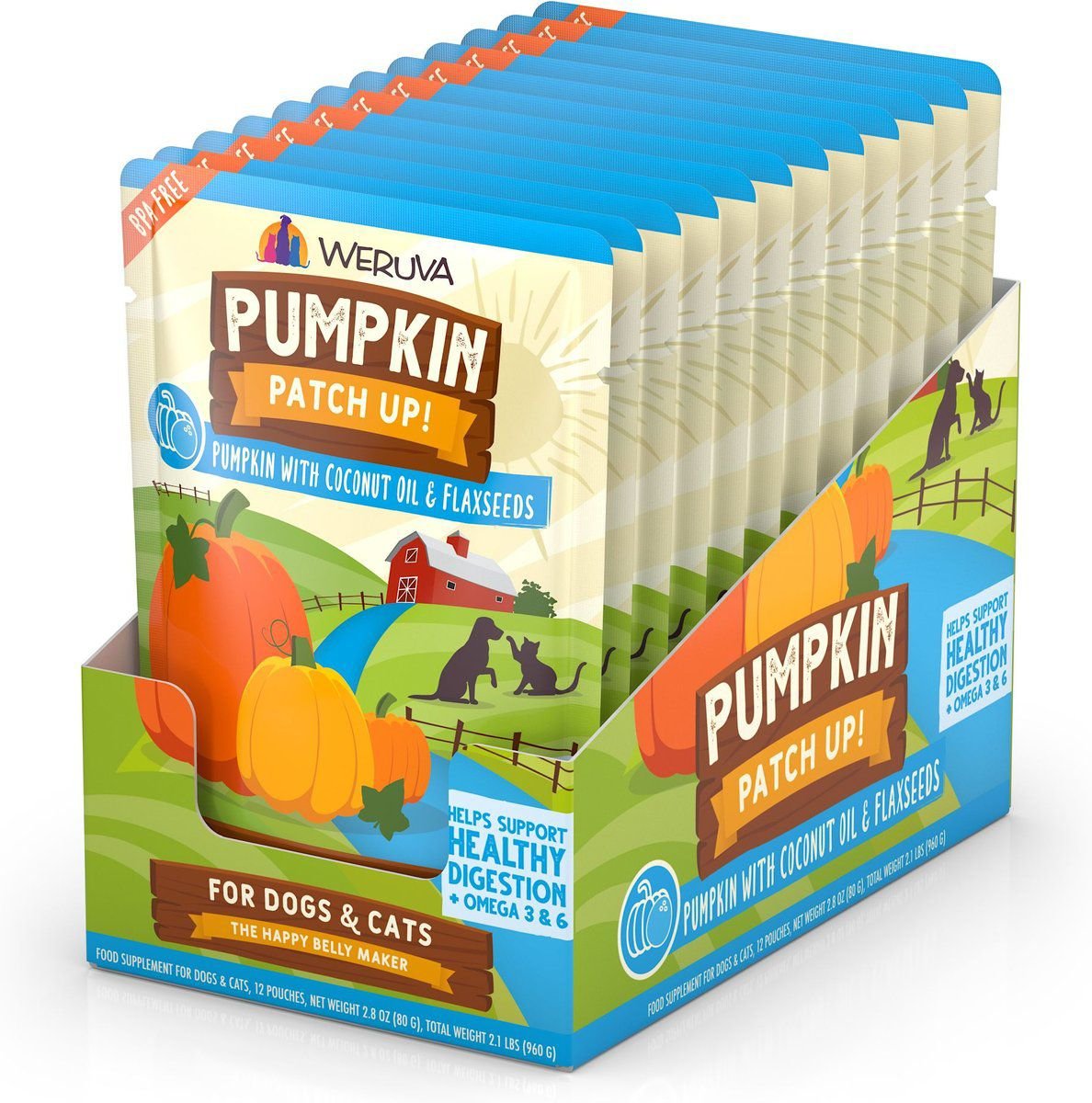 WERUVA DOG CAT PUMPKIN COCONUT OIL 2.8OZ (Case of 12)