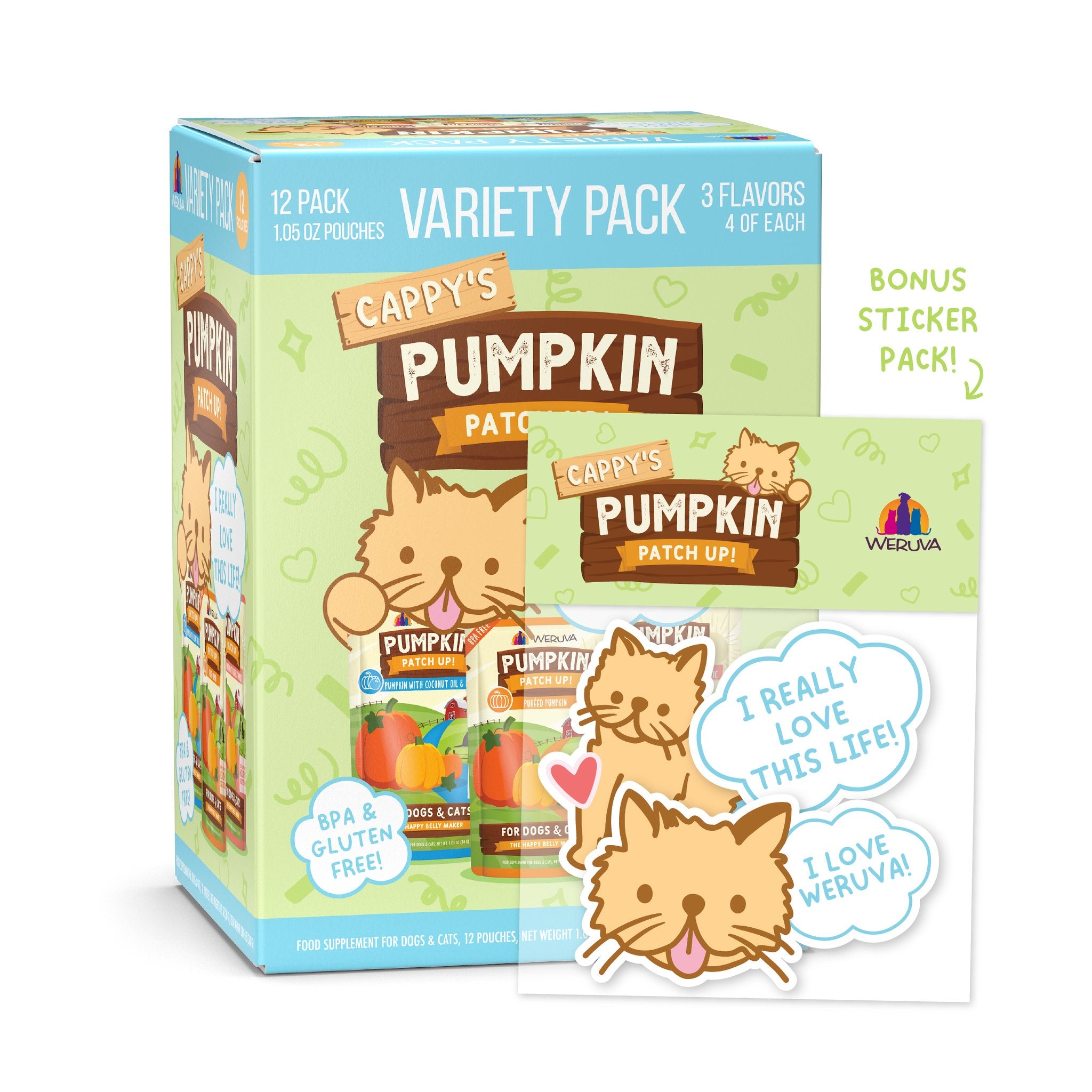 WERUVA DOG & CAT PUMPKIN PATCH UP 1.05OZ VARIETY PACK - 12 PACK
