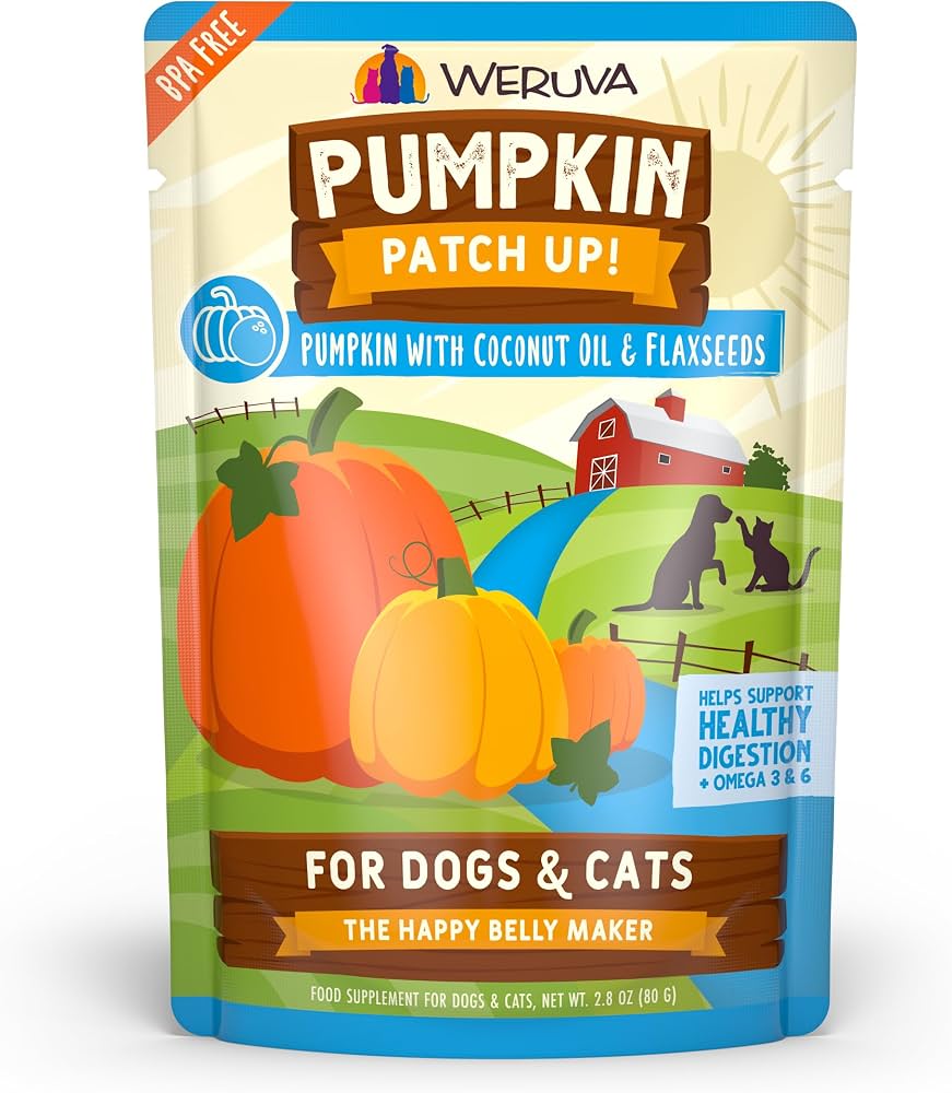 WERUVA DOG & CAT PUMPKIN with COCONUT AND FLAXSEED 2.8OZ
