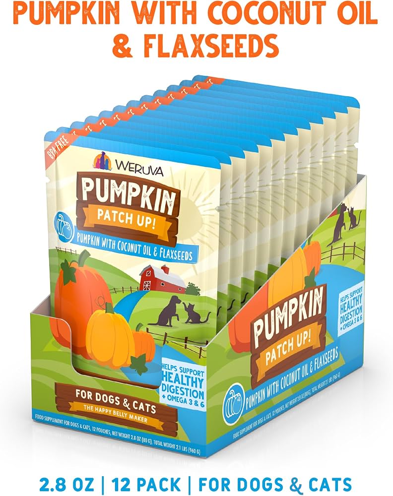 WERUVA DOG & CAT PUMPKIN with COCONUT AND FLAXSEED 2.8OZ