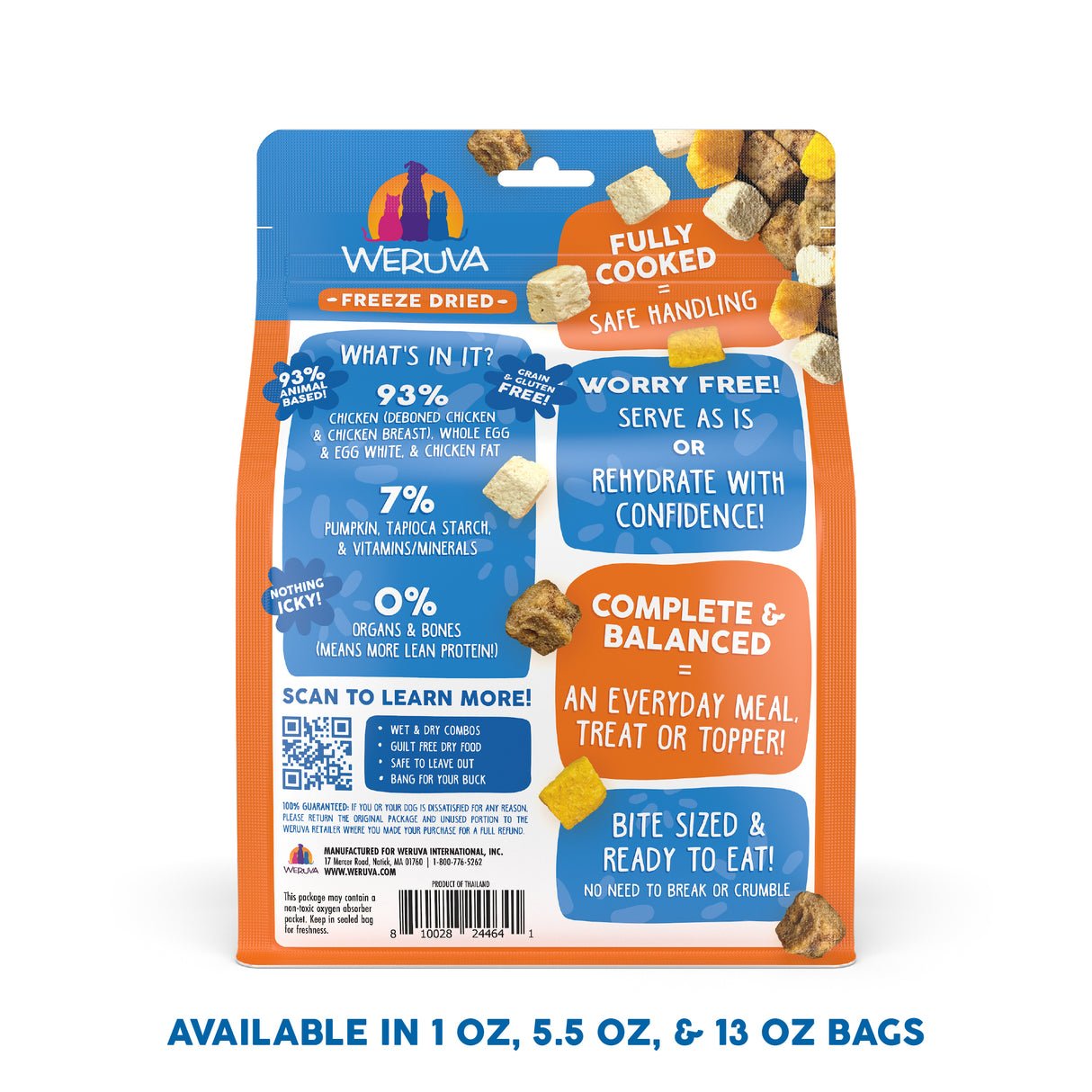 WERUVA DOG FREEZE-DRIED FEELING FARMY FOOD 5.5OZ