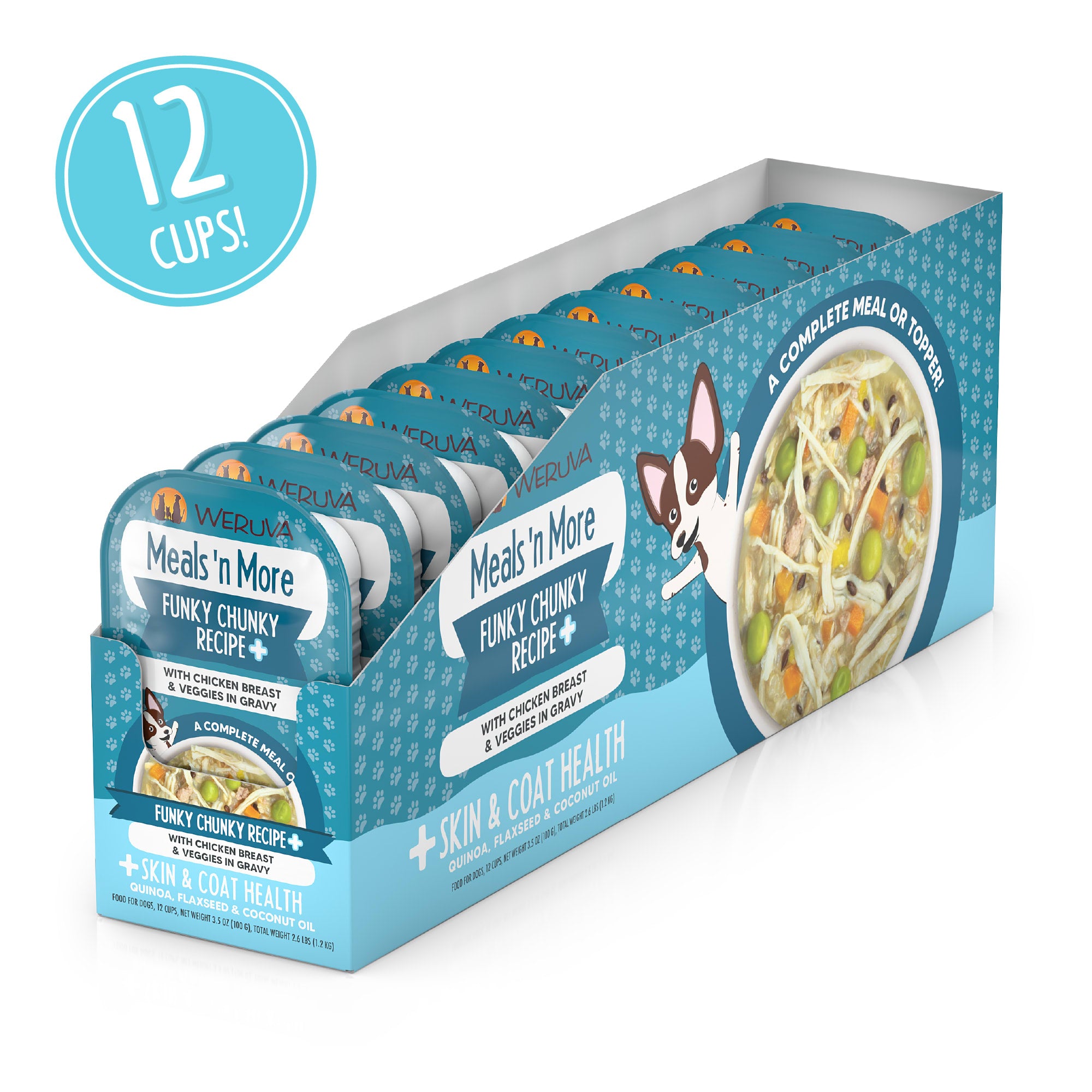 WERUVA DOG MEALS N' MORE FUNKY CHUNKY 3.5OZ CUP