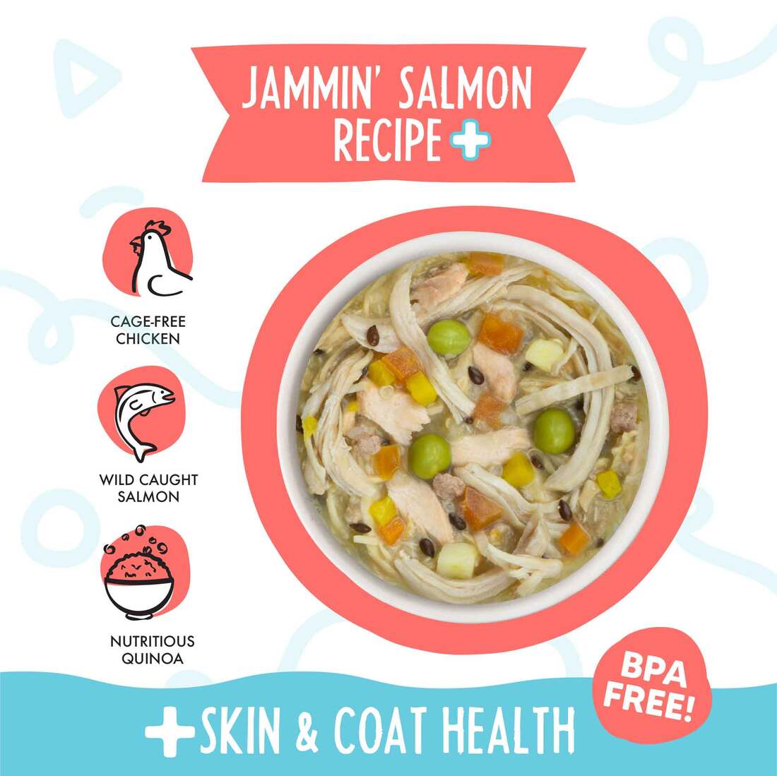 WERUVA DOG MEALS N' MORE JAMMIN SALMON RECIPE PLUS 3.5OZ CUP