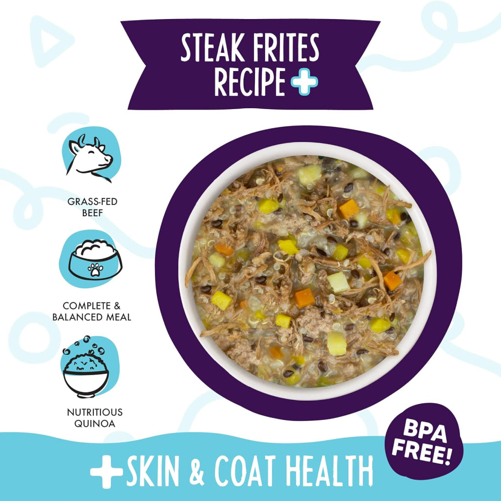 WERUVA DOG MEALS N' MORE STEAK FRITES RECIPE PLUS 3.5OZ CUP