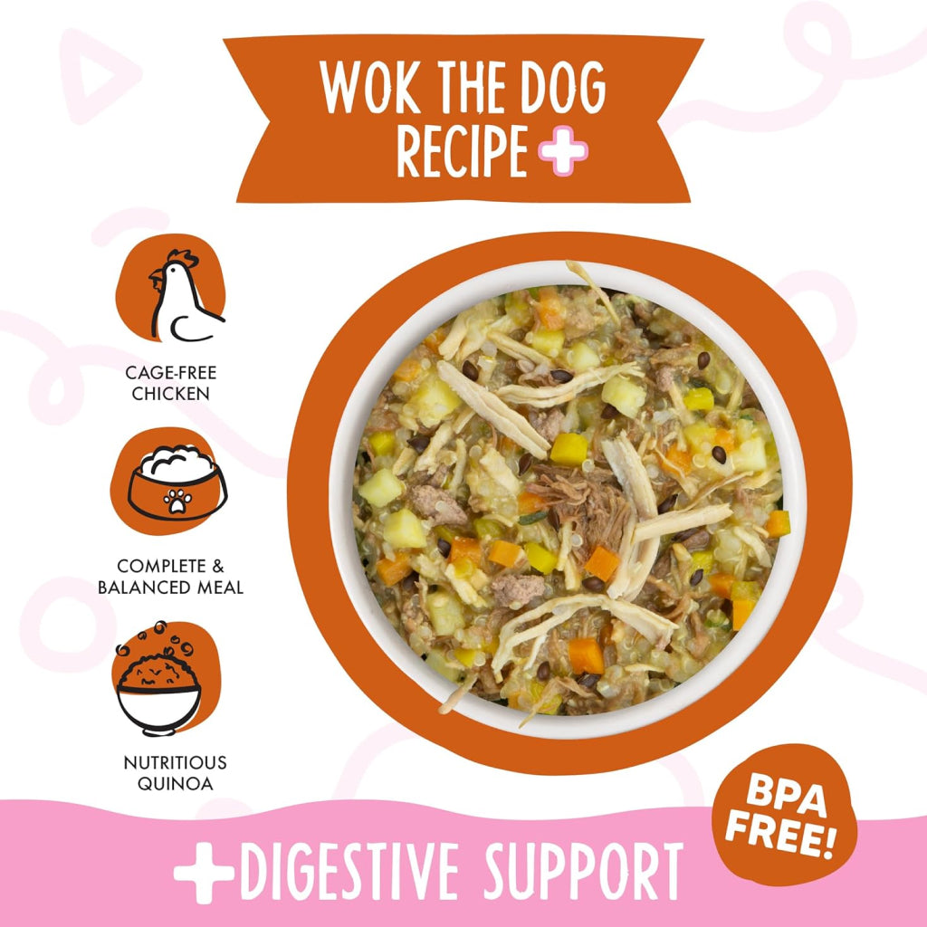 WERUVA DOG MEALS N' MORE WOK THE DOG RECIPE PLUS 3.5OZ CUP