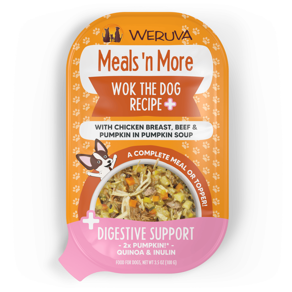 WERUVA DOG MEALS N' MORE WOK THE DOG RECIPE PLUS 3.5OZ CUP