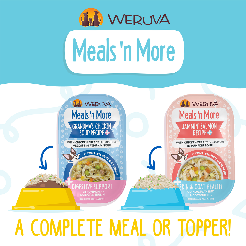Weruva Meals 'n More Woof Woof Floof! Variety Pack Wet Dog Food, 3.5 Oz., Count of 10