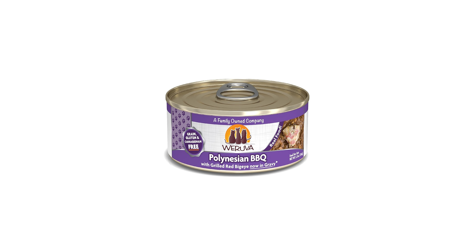 Weruva Polynesian BBQ  with Grilled Red Bigeye in Gravy 3oz