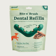 WOOF Dog - Bite N' Brush Chicken Sticks Refills Dental Treats 8 oz