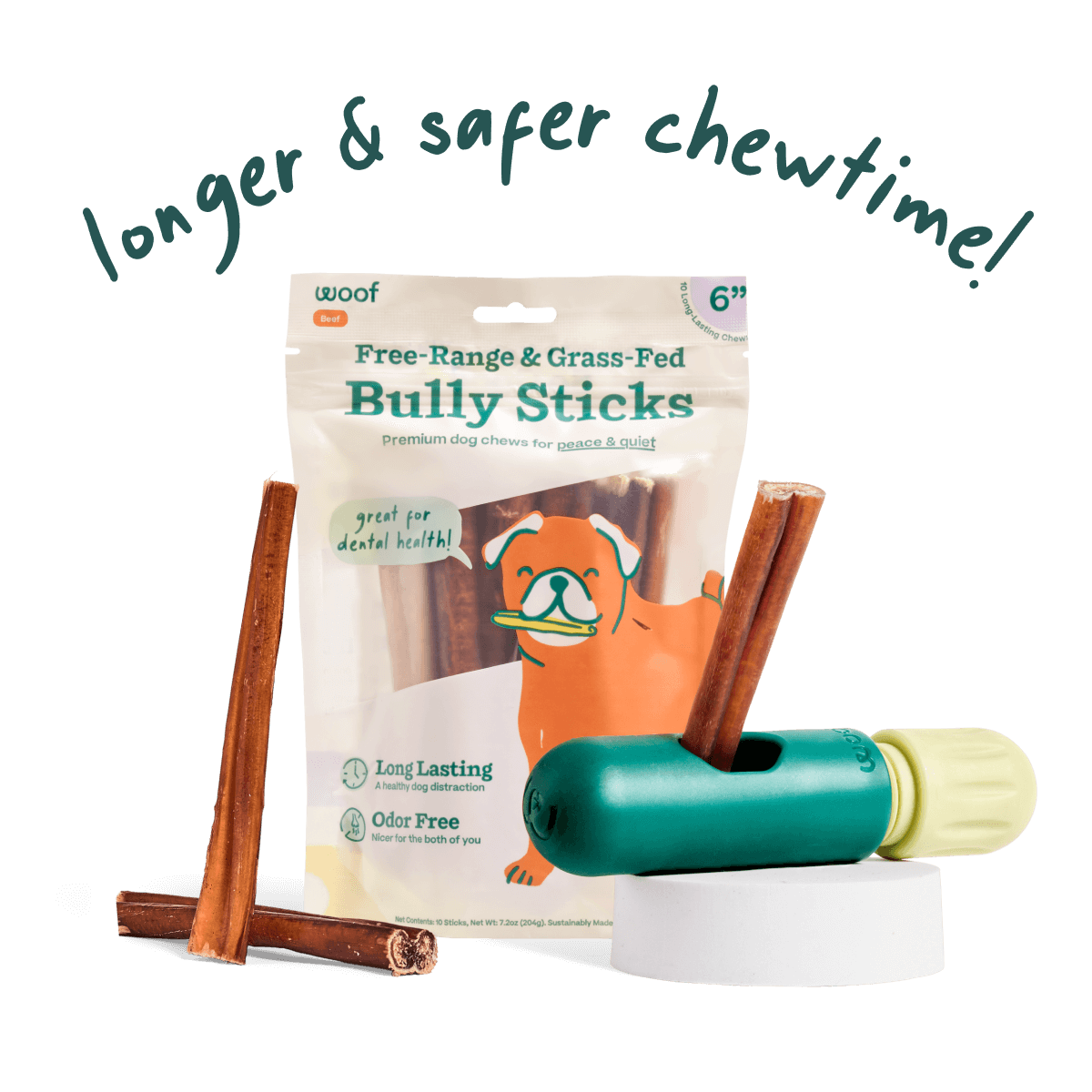 WOOF Dog - BullySafe Bully Stick & Pizzle Chew Holder Treats