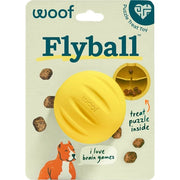 WOOF Dog - Flyball Fetch Ball & Fits Standard Launchers Interactive Toy Yellow